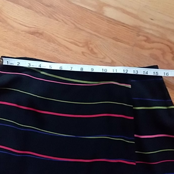 Vintage Judith Hart Collection Striped Wrap Maxi Skirt Size Medium - Picture 15 of 16